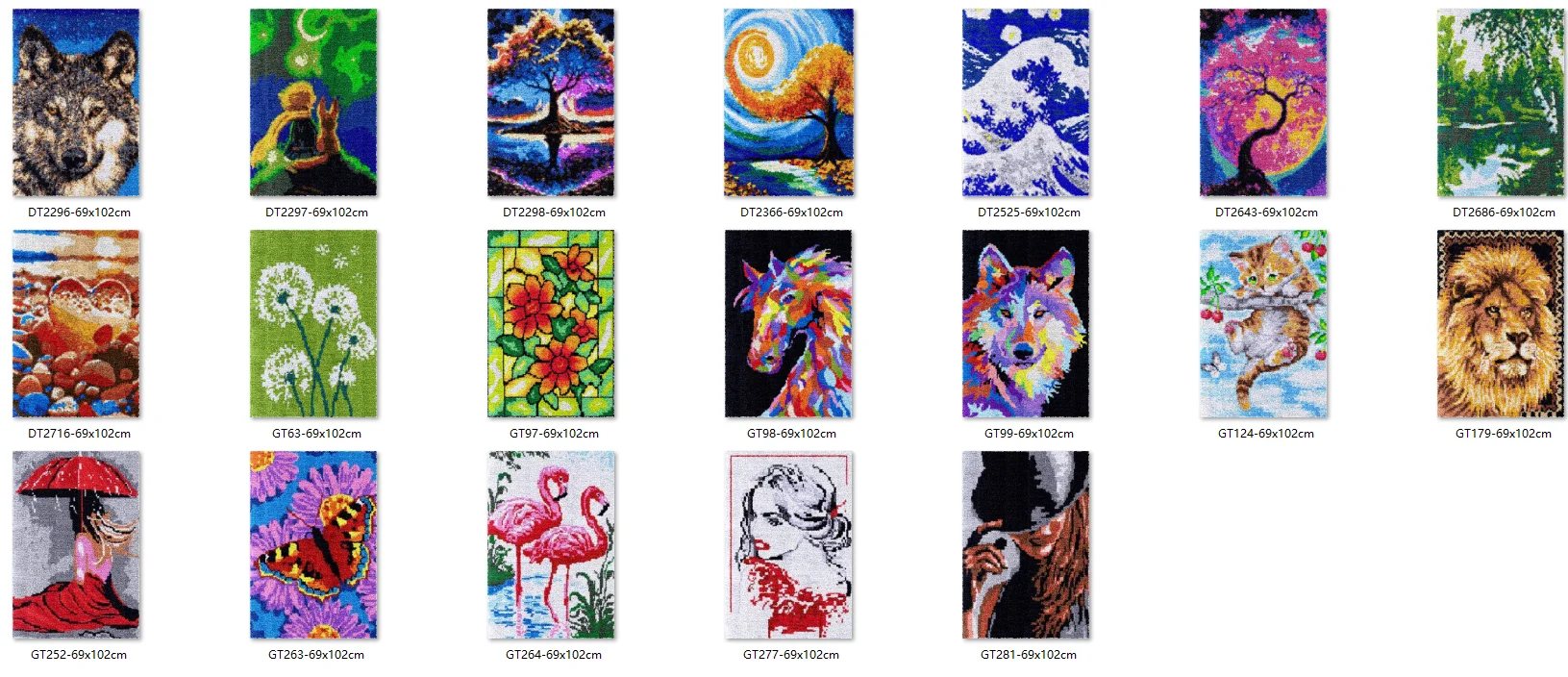 

Bee latch hook kit rug canvas printing ZD694 handwerken knooppakket diy carpet embroidery handmade Flowers New 69-102CM Girls