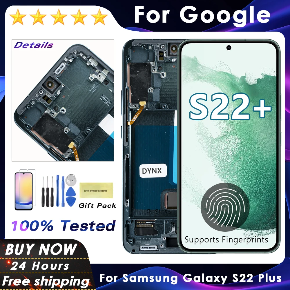 EU NEW OLED For Samsung Galaxy S22 Plus LCD Display Touch For Samsung S22+ S906B S906U S906W S906N LCD Touch Screen Digitizer