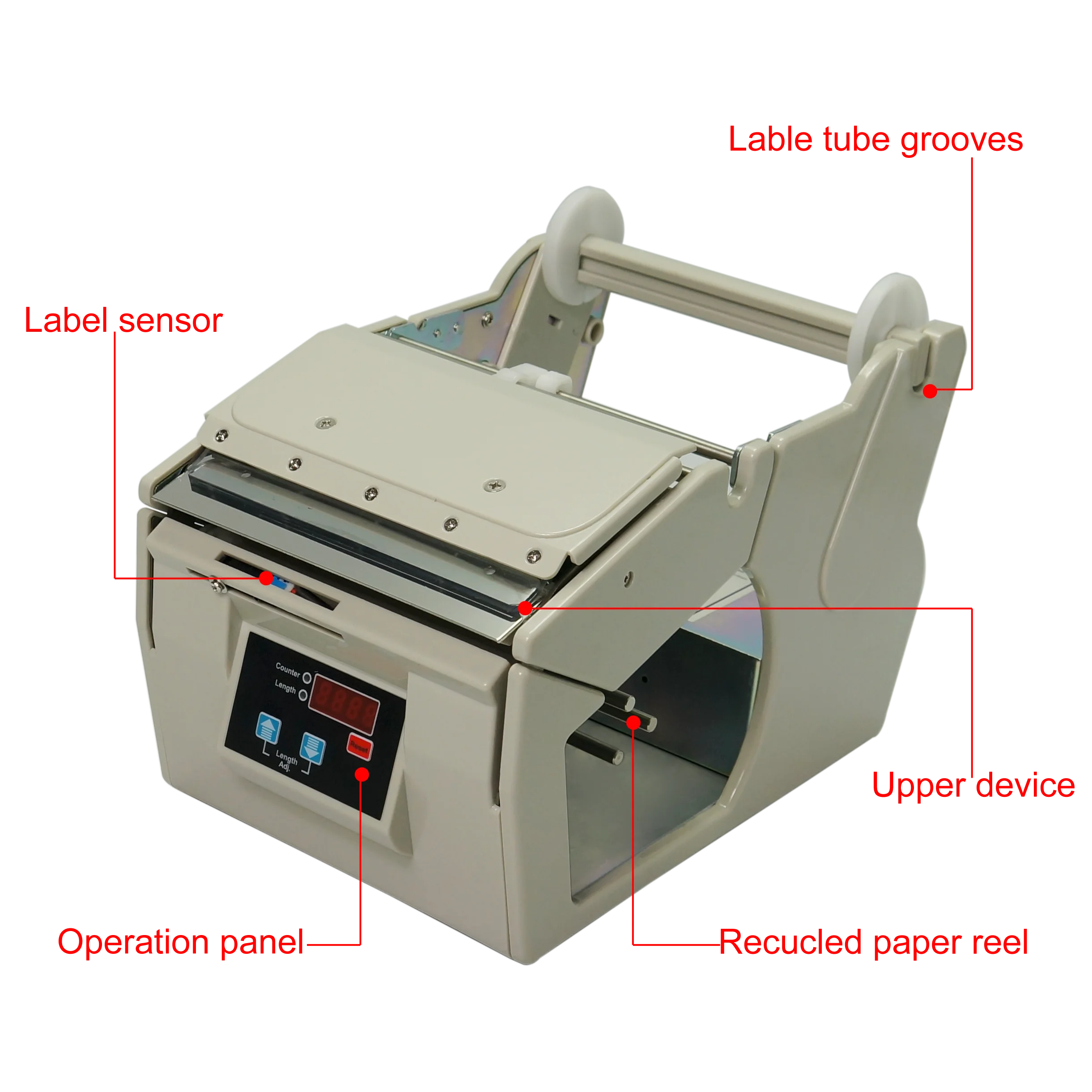 AL X130 130mm High quality Automatic Label Stripping Dispenser Machine for Self-adhesive Labels/Bar Codes auto Peeling
