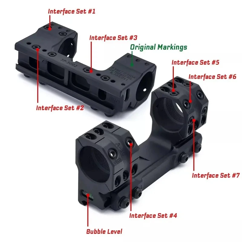 Obrázek 7: Náhrada 0MOA SP-3002 SP-4002 /20MOA SP-4616 QDP-4616 DP-3616 scopemount 34mm/30mm 1.50