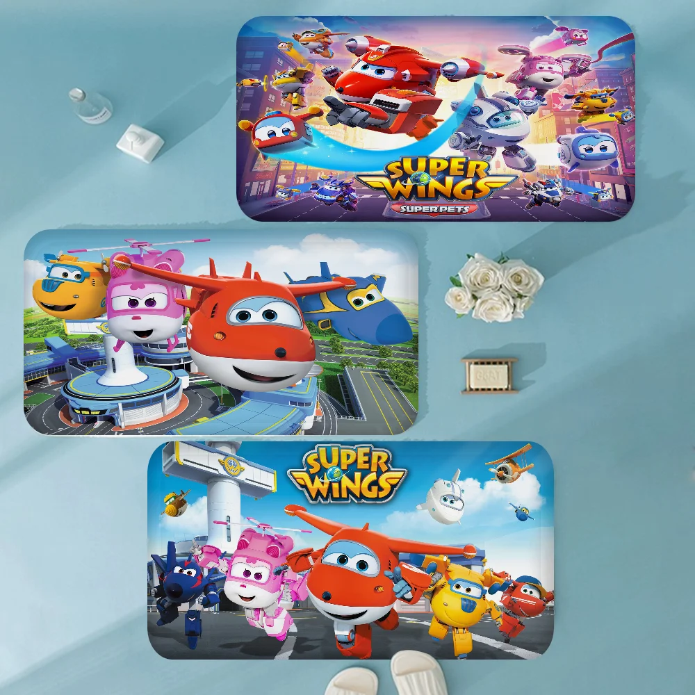 

Super Wings Hallway Carpet INS Style Soft Bedroom Floor House Laundry Room Mat Anti-skid Bedside Area Rugs