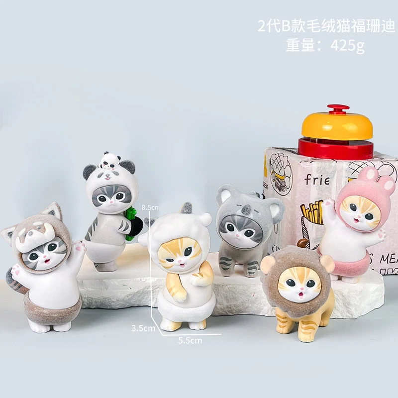 Cartoon Mofusand Role-Playing Shark Cat Series Blind Bag Desktop Statuette Ornament Model Window Display Toys Collectble Gifts