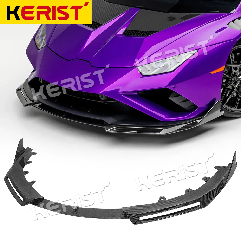 Carbon Fiber Front 3pcs Lip for Lamborghini Huracan EVO Rwd Coupe Spyder 2020 UP