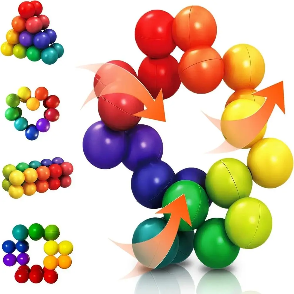 

ADHD Quiet Toys Sensory Toys Rainbow Color Waterproof Decompression Toys for Stress Relief Stimulate Imagination Quite Gadgets