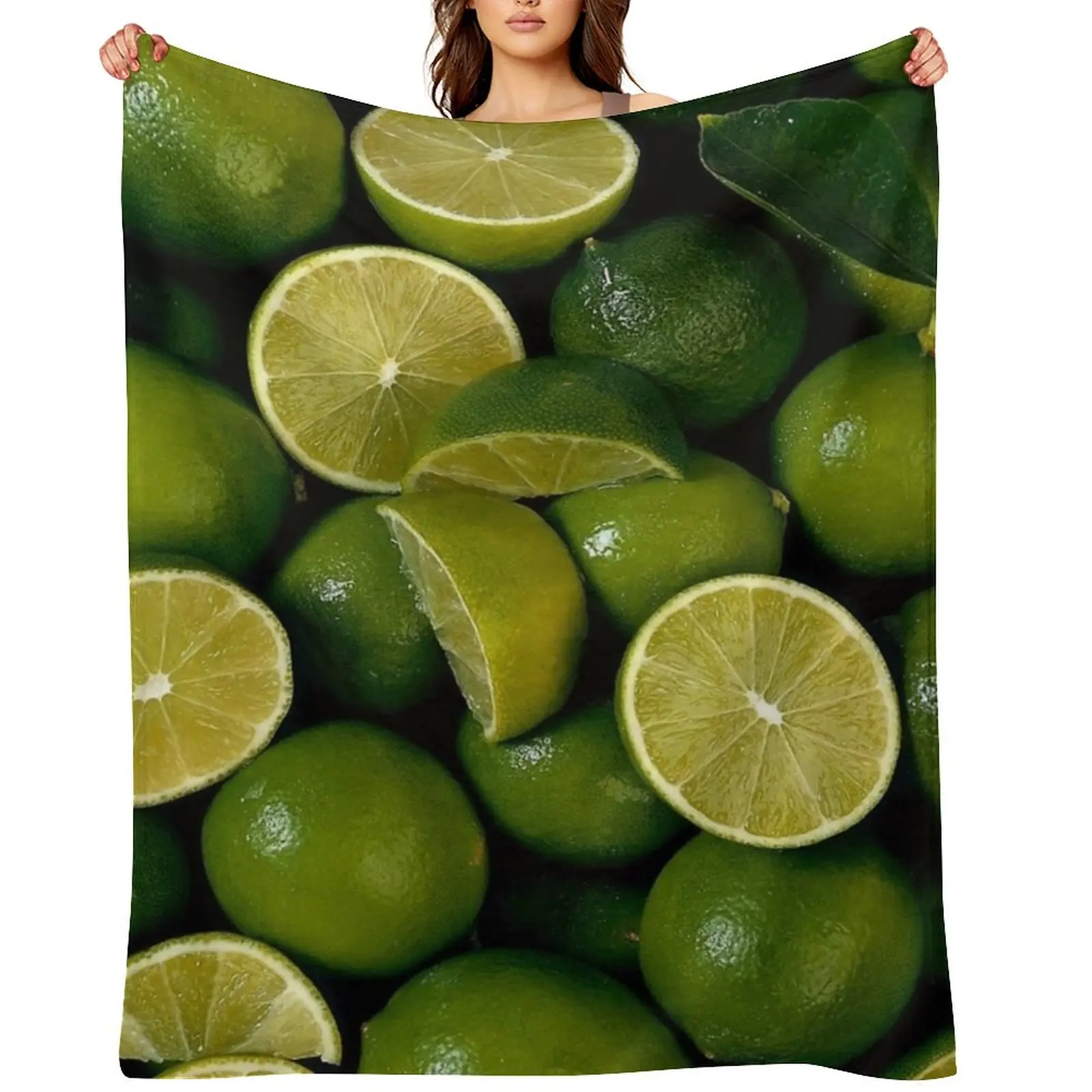

Green Lime Throw Blanket christmas gifts Decorative Sofas Beautifuls Moving Blankets
