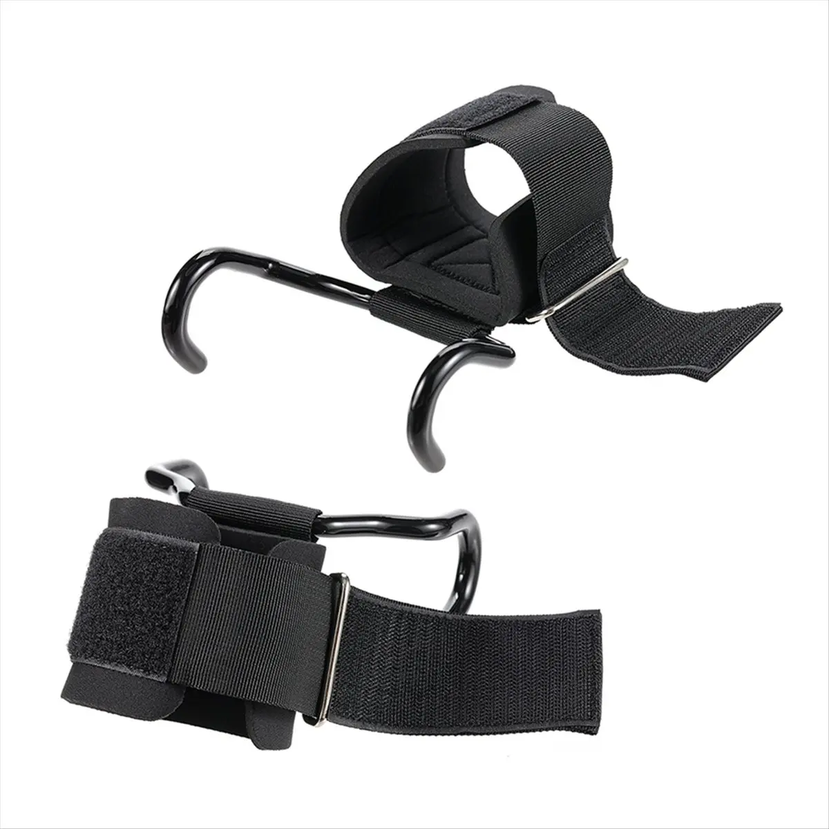 New arrival  1Pair Weight Lifting Hooks Wrist Straps for Deadlifts Pull-Ups Strength Training for Men Women