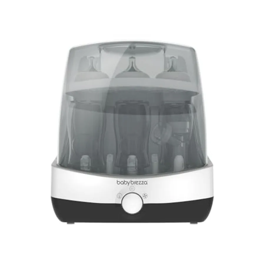 

Стерилизатор и сушилка для детских бутылочек Baby Brezza Superfast 10 Minute: 75-кратная быстрая паровая стерилизация для бутылочек, пустышек и молокоотсосов