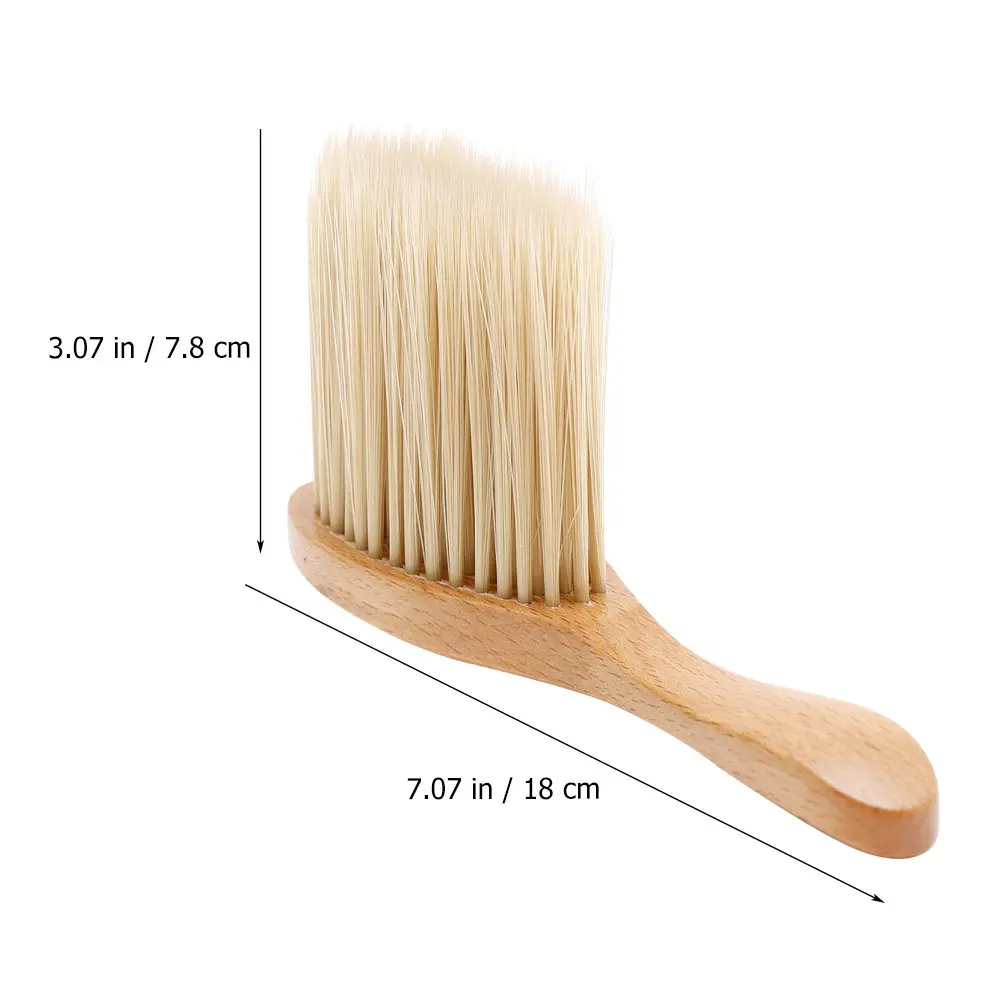 Barber Neck Duster Brush for Hair Cutting, Broken Hair Removal, Comfortable Grip Salon Shaving Cleaner view 4