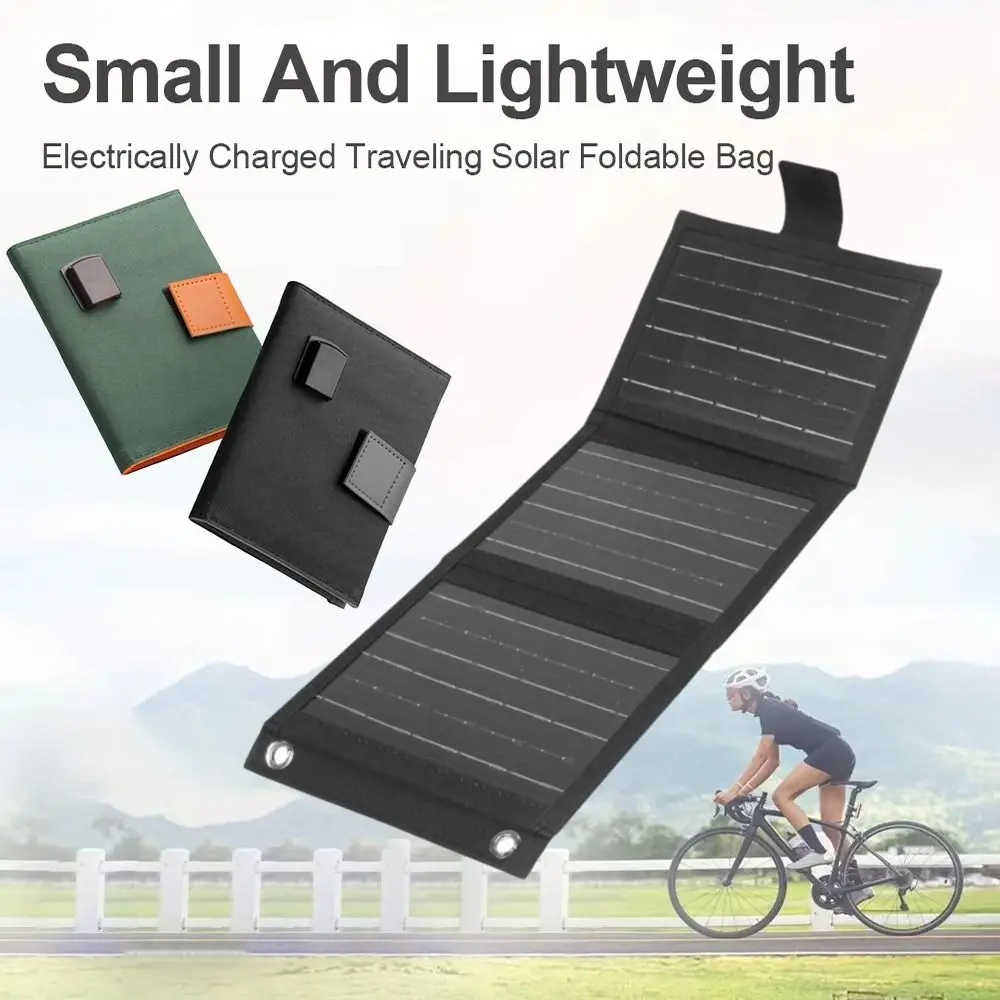 USB Port Solar Panel Charger 10W 5V Waterproof Portable Solar Charger Folding Design Flexible Design Foldable Solar Panel