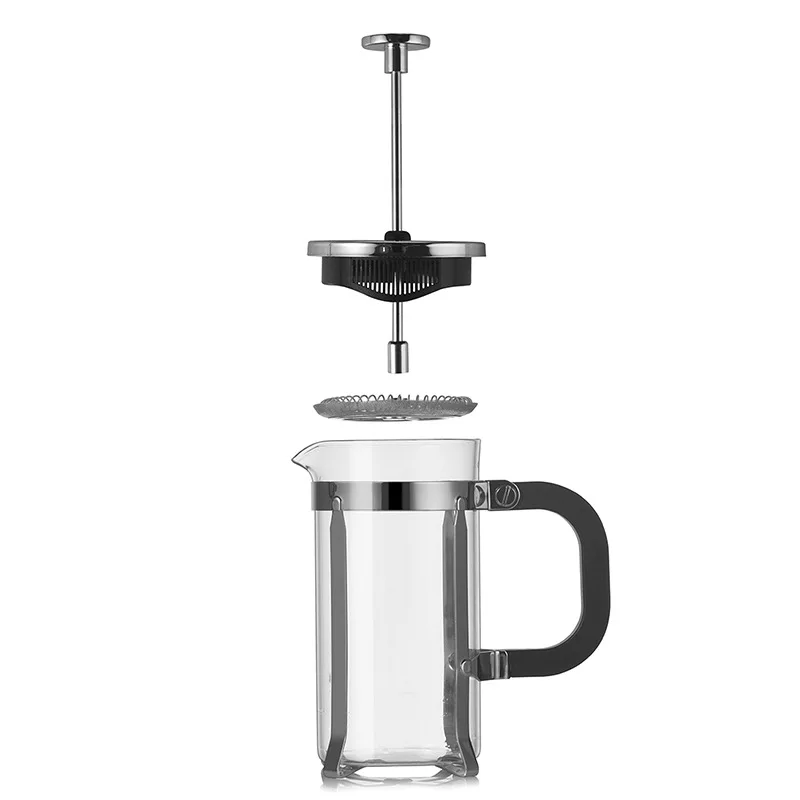 

WICK AND HIS PETS Coffee Pot High Borosilicate Glass Press Pot Household Filter Cold Extraction Coffee Pot with Handle To Flush