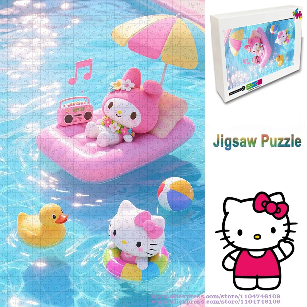 

Sanrio Hello Kitty Puzzle Jigsaw 108/200/300/500/1000/1500Pcs Jigsaw Puzzle for Kids Unique Birthaday/Christmas Gift