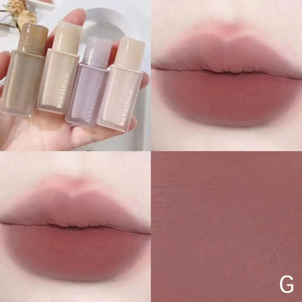 8 Color Pink Lip Glaze Matte Liquid Lipstick Cute Strawberry Waterproof Velvet Nude Red Lip Mud Cheek Rouge Tint Cosmetics