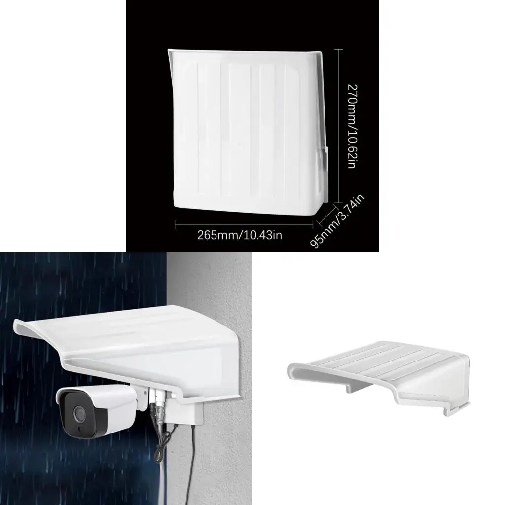  Easy Installation CCTV Security Camera Top Cover Roof for Wall Poles Setups Mounting Applications for Outdoor Use