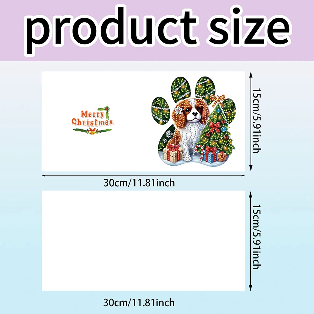 6 قطع DIY حجر الراين الماس الفن فسيفساء بطاقات بريدية عيد الميلاد موضوع الماس الفن اليدوية بطاقات الإبداعية عيد ميلاد وعيد الشكر مجموعة بطاقات