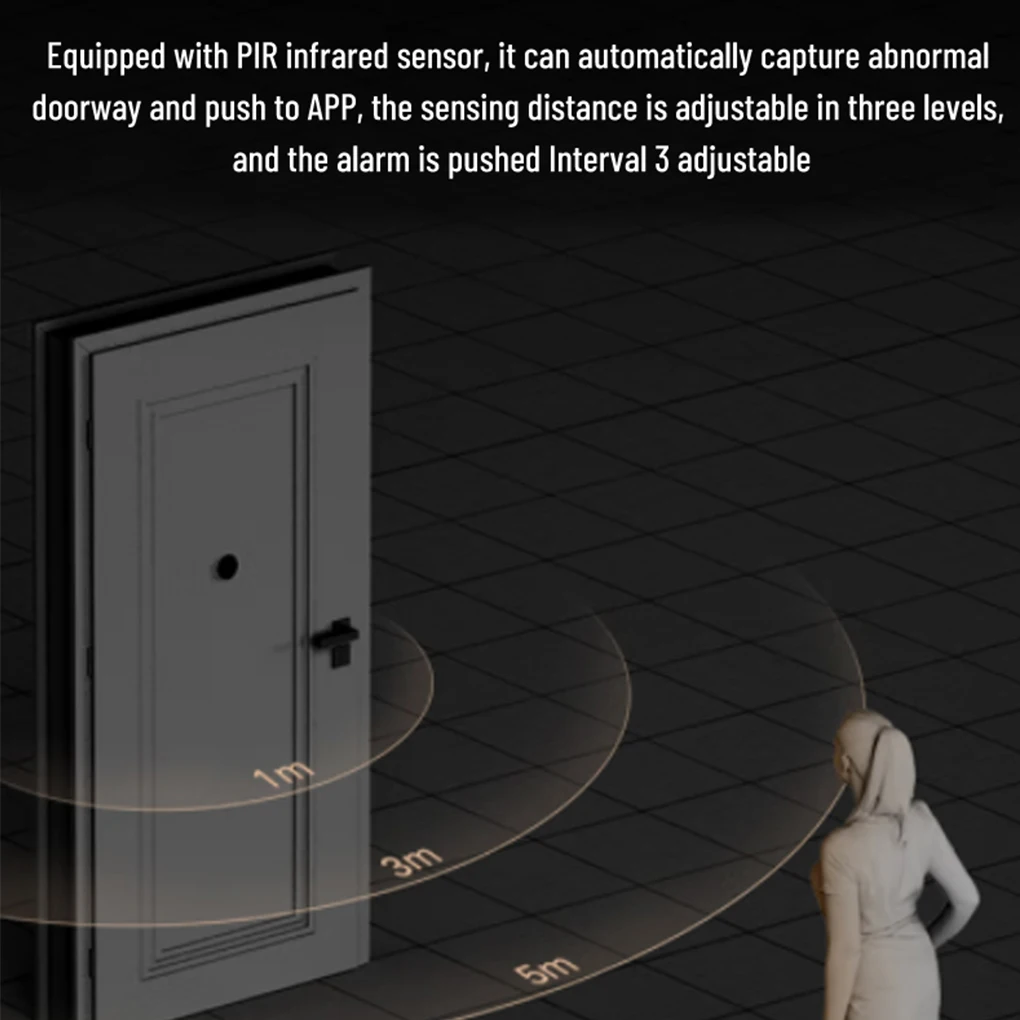 Wireless Doorbell Outdoor 720x1280 HD Night Vision Smart Doorbell with Camera Voice Changer for Home Security Alarm System