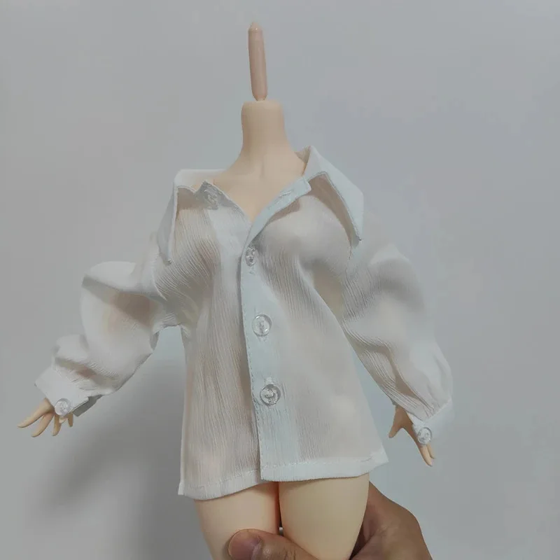 45/60/68/73/75cm Doll's Clothes Transparent White Chiffon Shirt for 1/4 1/3 Bjd Doll Clothing Top Diy Girl Toys Doll Accessories