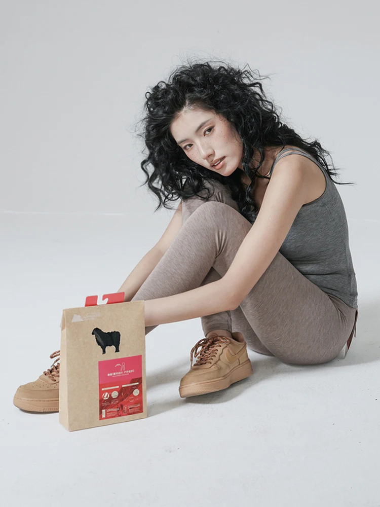 กางเกงโยคะผู้หญิง ผ้าเนื้อนุ่ม ใส่ปีนเขา ออกกำลังกายกลางแจ้ง สัมผัสนุ่มดุจเต้าหู้ ยืดหยุ่น กระชับ ทรงหลวม เอวสูง