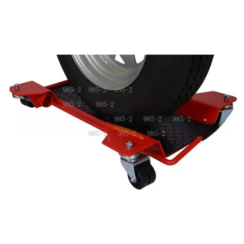 360 Degree Casters Platform Trolley Dolly, Motorbike Moving Carrier Equipped with Motorcycle Centre Stand view 3