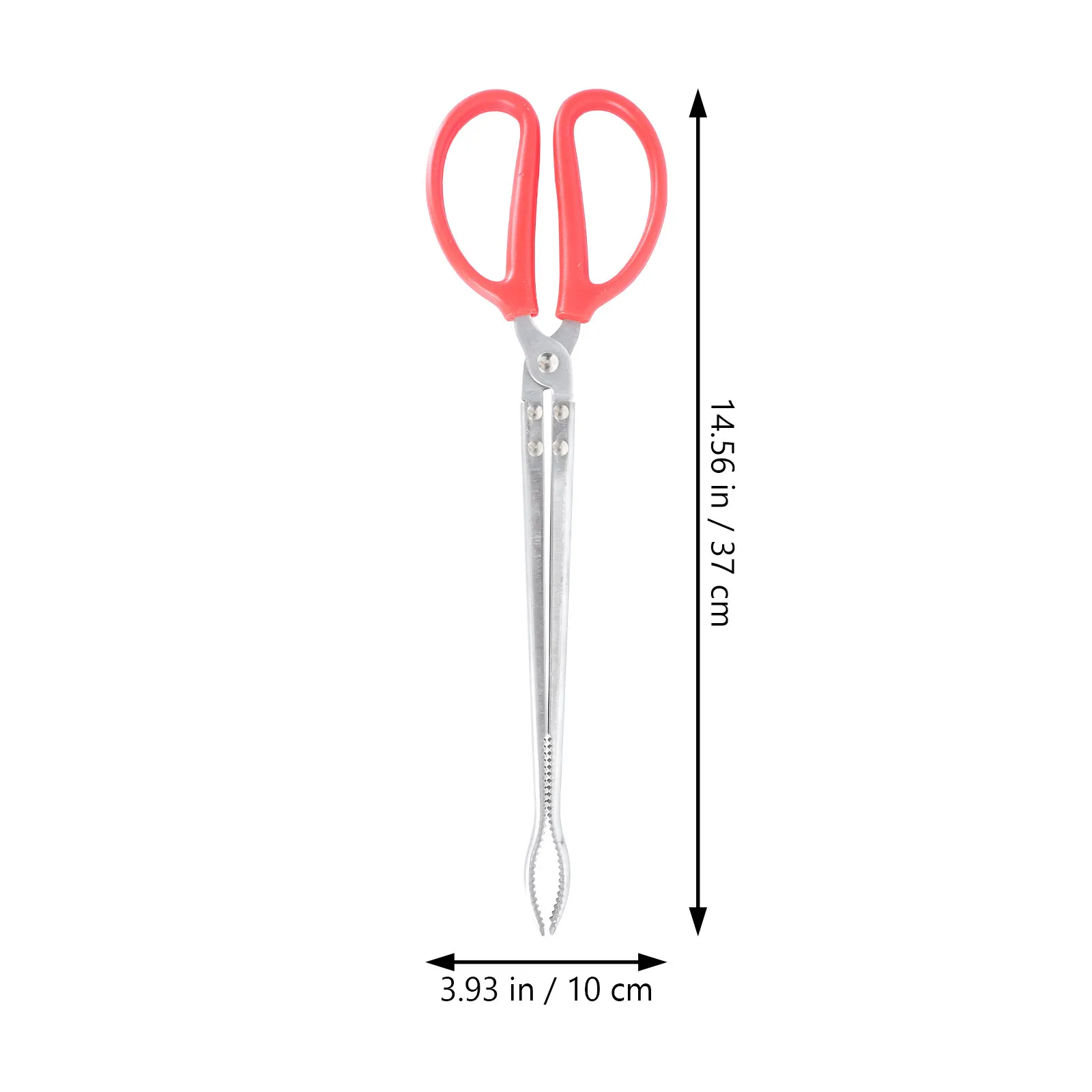 2Pcs Stainless Steel Trash Grabber Tool Comfortable Handle Design Simple Structure Briquette Clamps Household Tongs