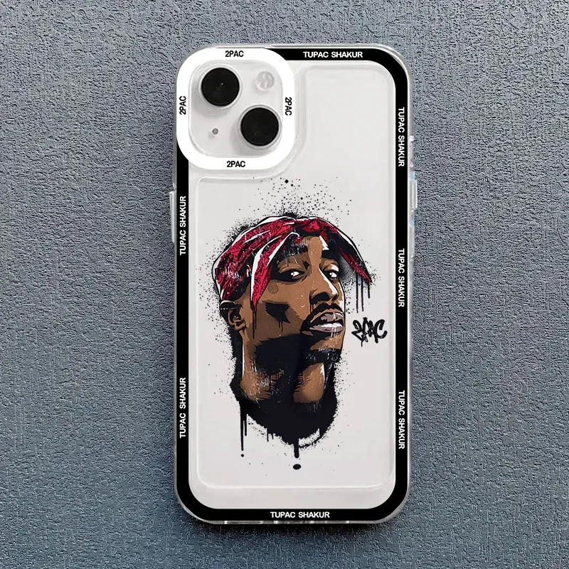 Rapper 2pac Singer Tupac Phone Case For OPPO Reno 12F 12 7 11 11F 10 2F 4 8 8T 8Z 7Z 7 6Z 6 Pro Plus 4G 5G Clear Soft TPU Cover