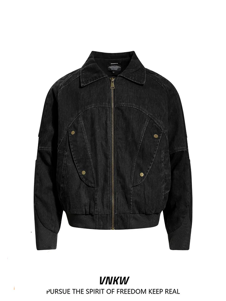 

Ретро-куртка из американского денима, утепленная, хлопковая, осенне-зимняя, модная, рабочая одежда, молодежная, популярная