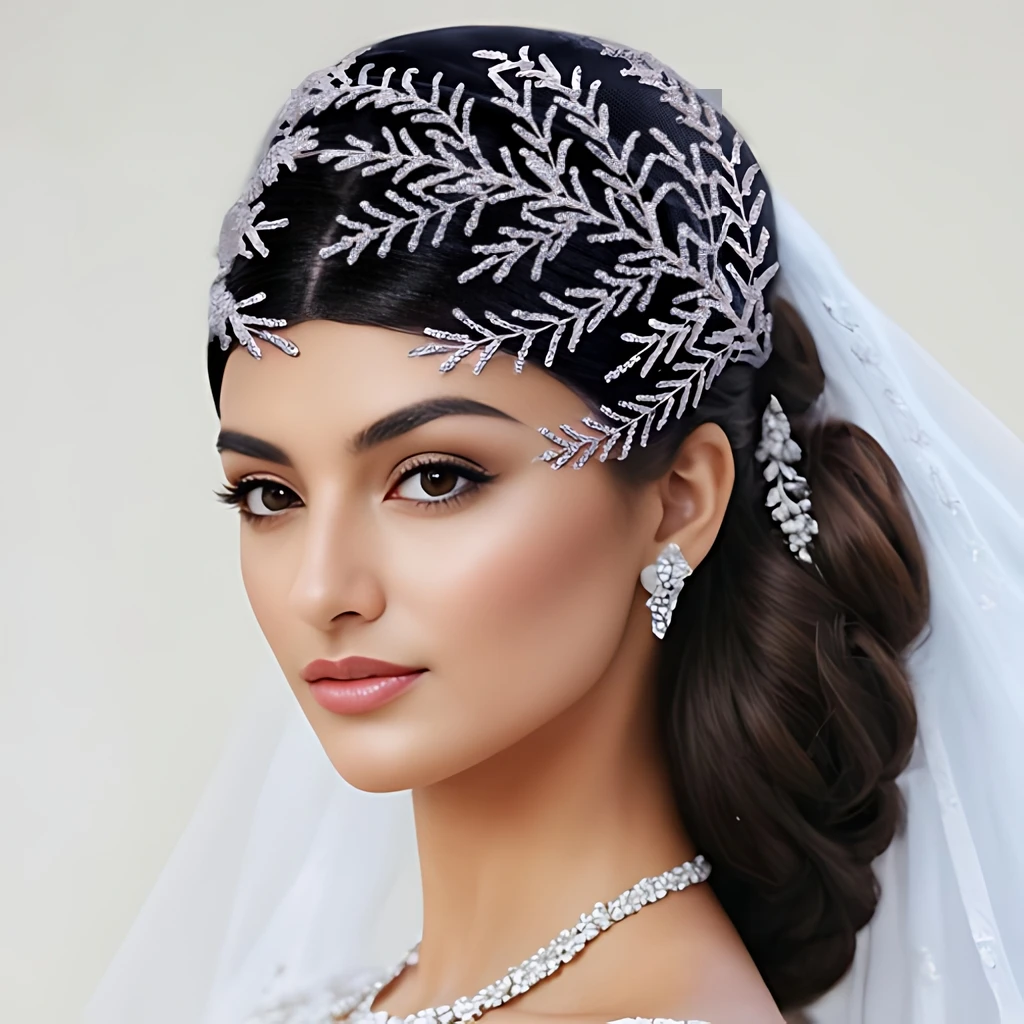 Bridal Headband Rhinestone Hair Jewelry for Women Tiaras Crystal Wedding Crown Bride Headwear Hair Accessories HP493