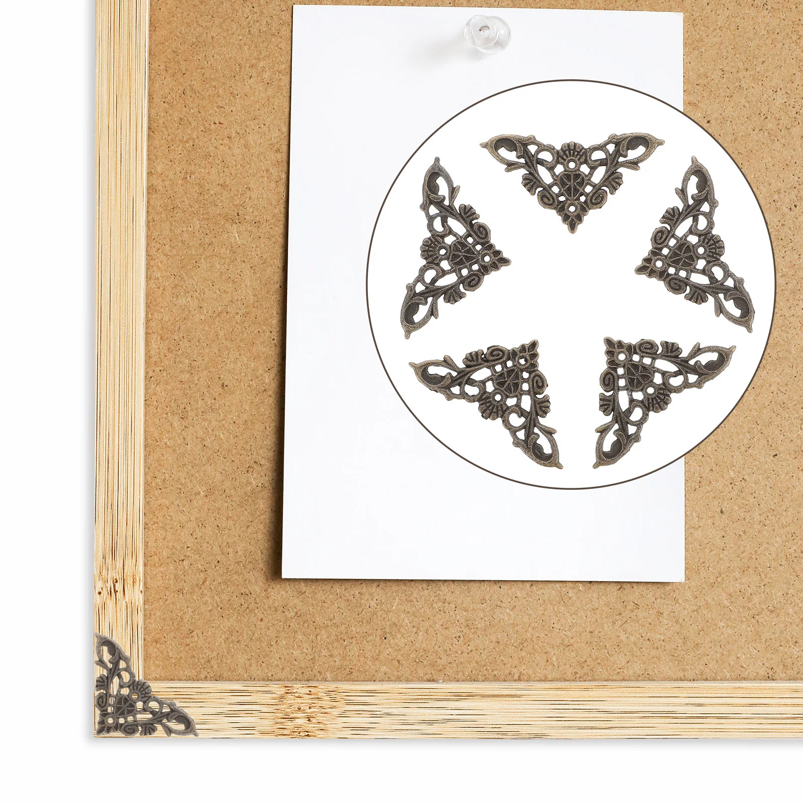 

12pcs Metal Corner Protector 4.8X3.5Cm Retro Zinc Alloy Scrapbooking Notebook Album Guard Diy Craft Tool For Photo Frame