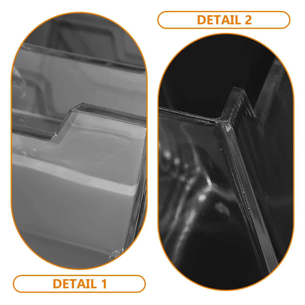 

2Pcs Business Cards Holder Acrylic Desktop Organizer Card Stand Office Business Card Display Holder Cardholder