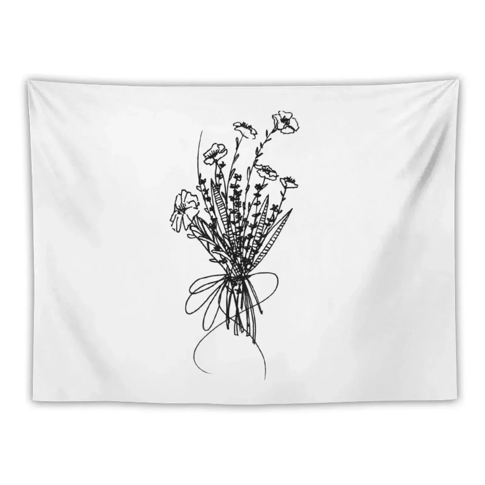 Tiny Wildflower Bouquet #2 Tapestry Decoration Home Wall Tapestries Bedroom Decor Tapestry