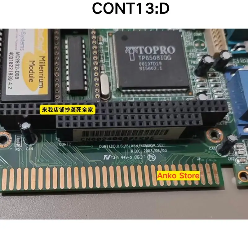 Second-hand test OK  CONT13: D.O.C./FLASH/ROMDIK SEL Industrial Control Motherboard