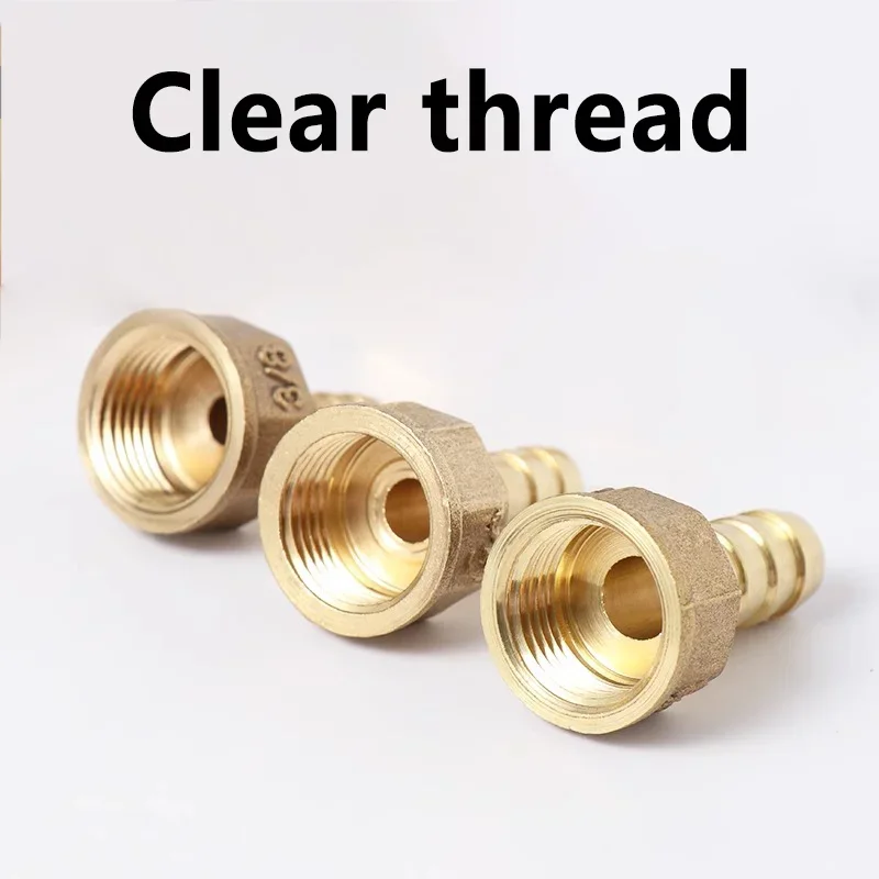 Pagoda Connector 6 8 10 12 14 16mm Hose Barb Connector Hose Tail Thread 3/4 BSP Female Thread PC Brass Water Pipe Fittings