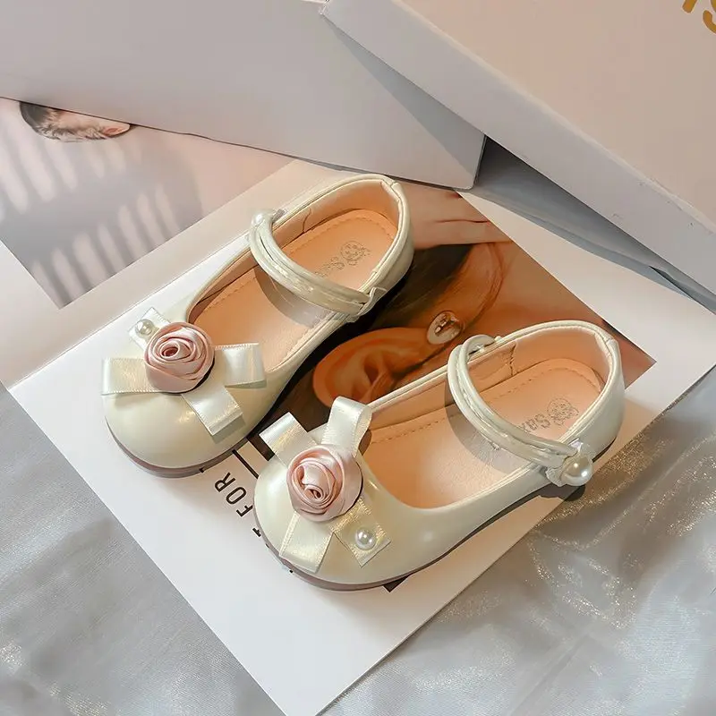 

Girls Mary Jane Shoes Kids Leather School Shoes British Style Flats Toddler Girl Dress Shoes for Spring Autumn 2026