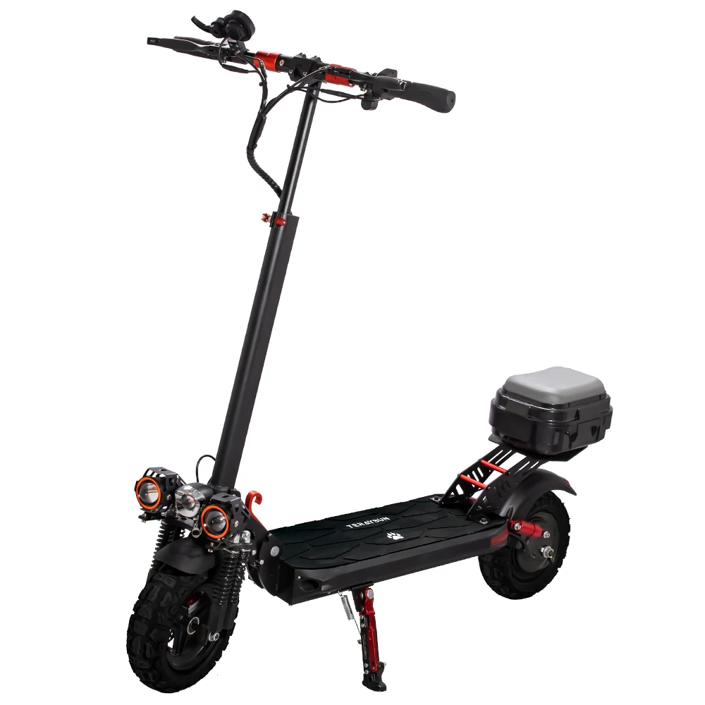 

2025 New Upgraded Electric Scooter with Shopping Box Foldable Electric Scooter Off-road Tires 1200w 25MPH City Shuttle