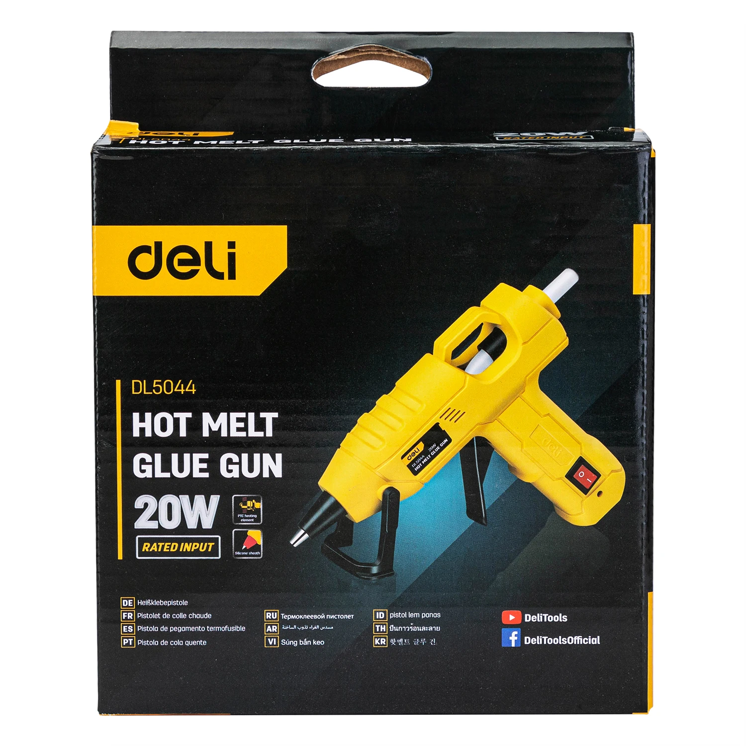 DELI 20W 60W Applicable Glue Stick Size 7mm 11mm Hot Melt Glue Gun Industrial Mini Glue Guns Thermo Electric Repair Tool