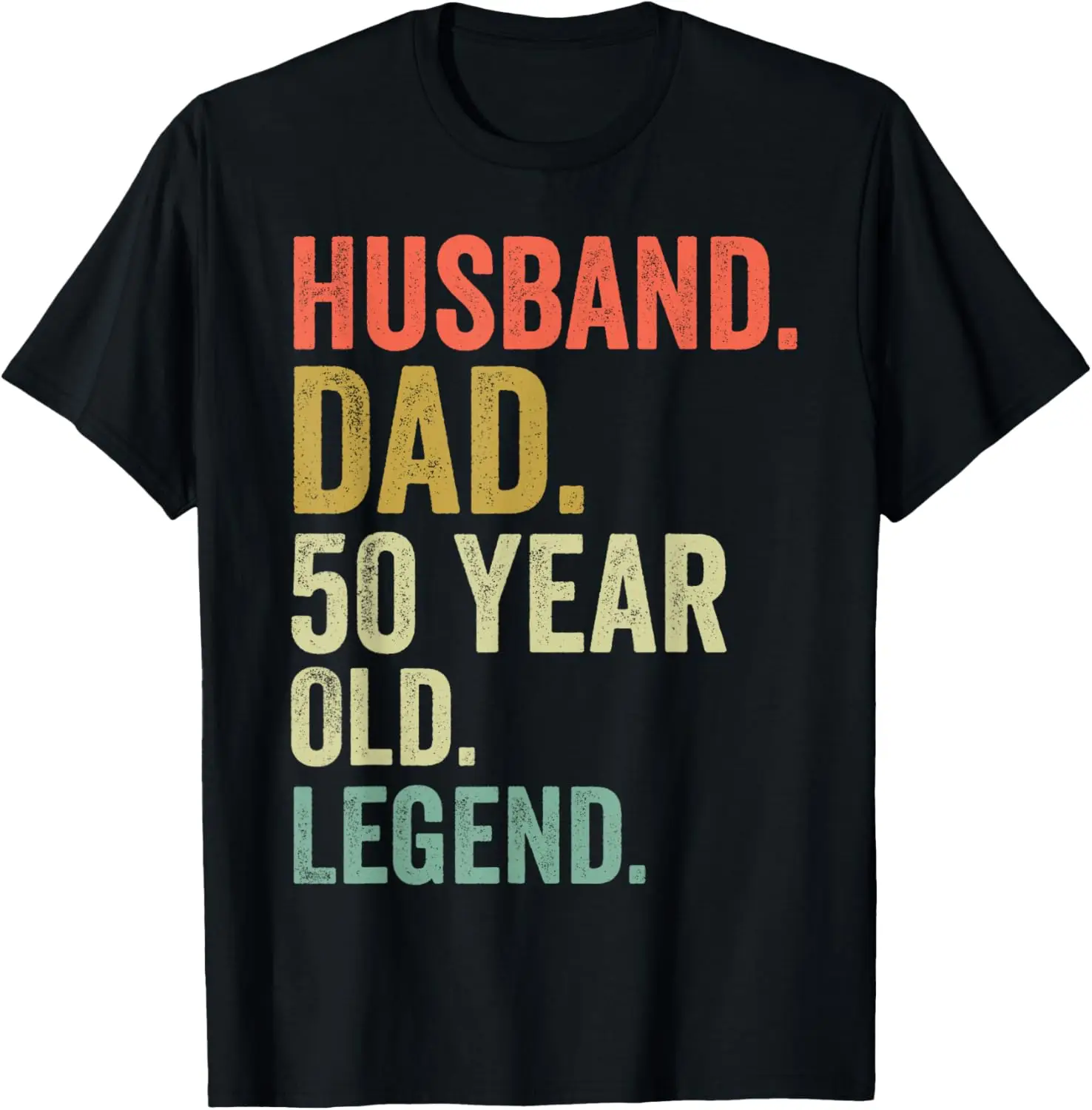

Husband Dad 50 Year Old Legend 1973 50th Birthday Father Pun T-Shirt