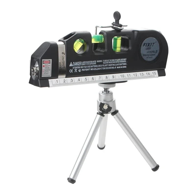 Laser Level Line Tool Multipurpose Laser Level Kit Standard Cross Line Lase Measure Tape Ruler With Metal Tripod Stand image 6