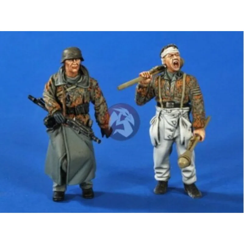 1:35 Resin Assembled Model Scene Layout Model 2 Figures Are Unpainted