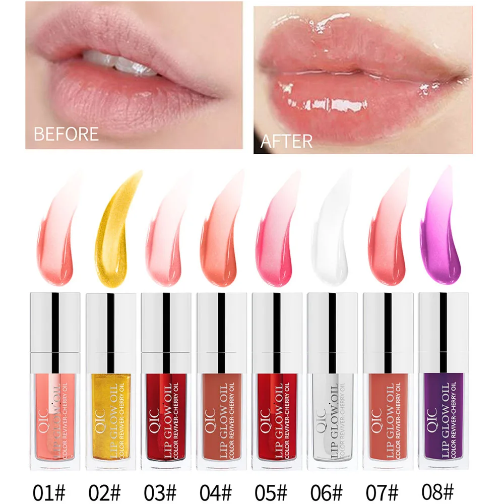 Veranderende Kleur Lip Glow Oil Hydraterende Hoge Gepigmenteerde Lippenbalsem Verjaardagscadeau