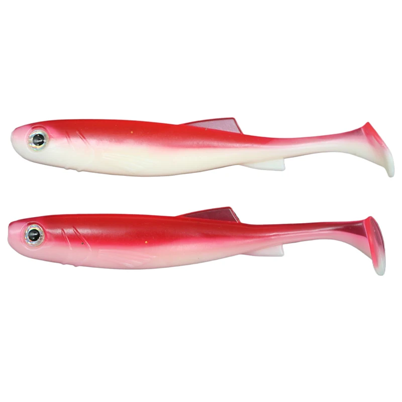 Señuelos de pesca de 12,5 cm, 10cm, 7,5 cm y señuelo suave colorido para Swimbait con ojos 3D, aparejo de cabeza JIG, Hoduller Shad, 1 ud.