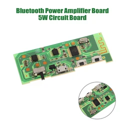 1Pc Bluetooth Power Amplifier Board 5W Power Amplifier Circuit Board Stereo Power Amp Module Board Multifunctional Audio Module