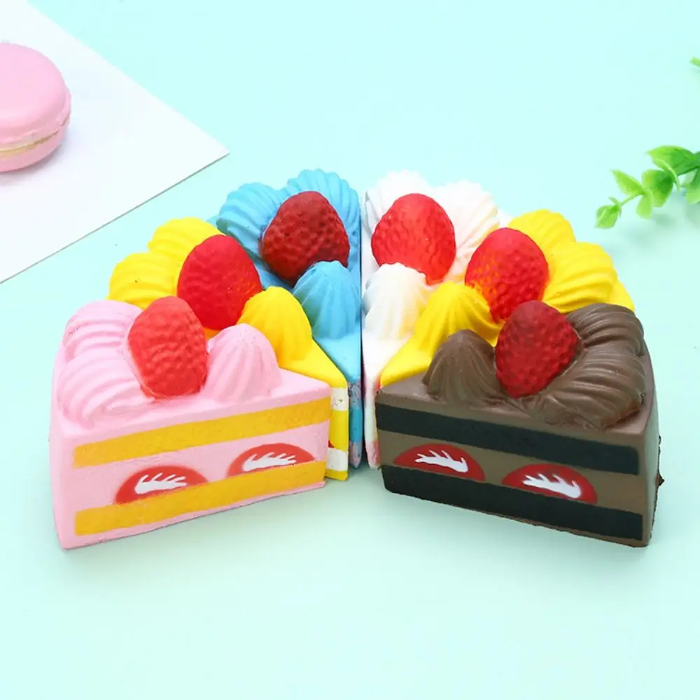 

Hand Relax Soft Cake Squeeze Toys Strawberry Bread Triangle Bread Slow Rebound Toy Funny Toys Elastic Squeeze Sensory Toys Adult