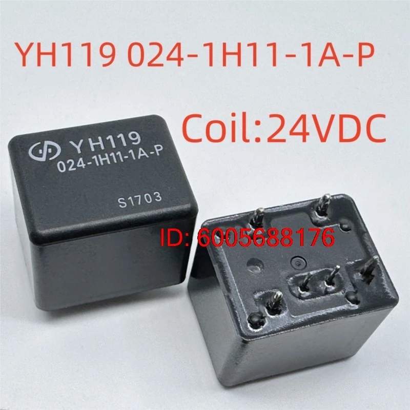 10PCS New YH119 012-1H11-1S-P ; YH119 024-1H11-1A-P ; (4119A6P11-24V/12V) Relay 6pins