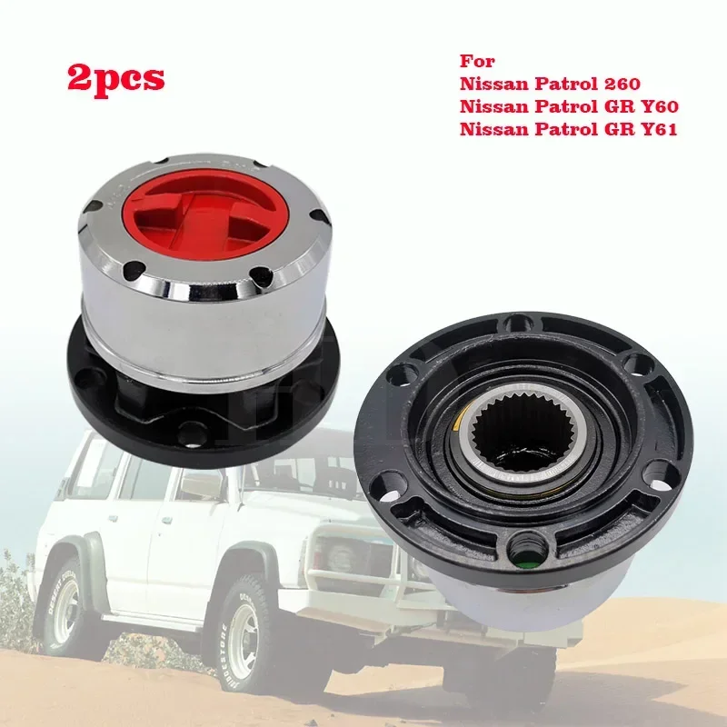 Free Wheel Locking Hubs for NISSAN Patrol 260 GR Y60 GR Y61 TATA Sumo All, for FORD Maverick B021HP AVM445HP