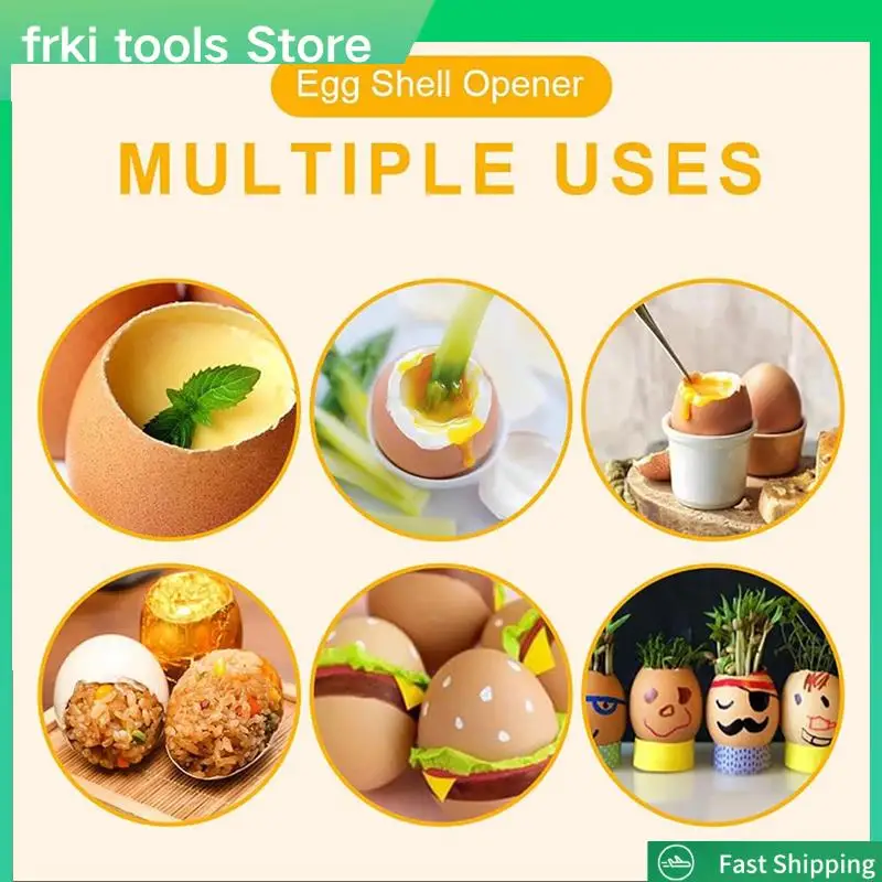 3PCS Stainless Steel Egg Topper Opener Tool Egg Cracker Cutter Topper Egg Cutter Egg Shell Cutter For Boiled Eggs Topper-A79G
