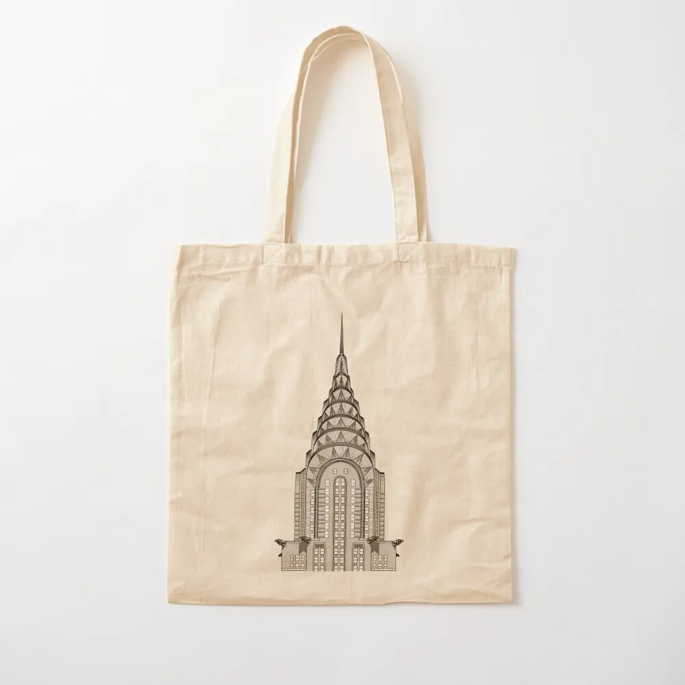 Chrysler Building Tote Bag Big bag women canvas bags Lady bags tote bags aesthetic