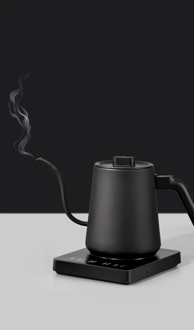 EU 600ml Stainless Steel Temperature Control Coffee Goose Neck Electric Kettle