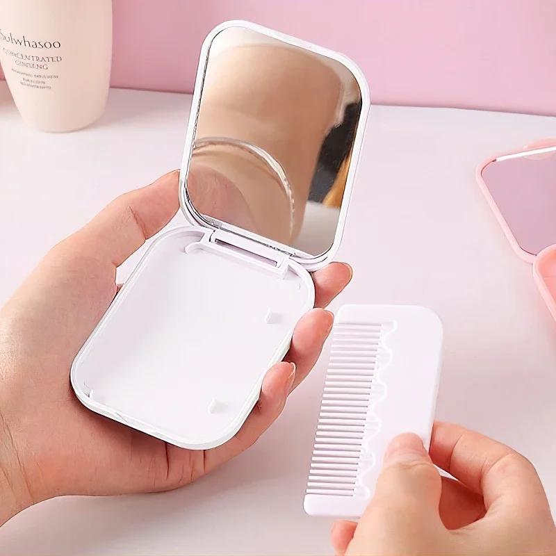 8x6 Honkai Star Rail Specchio per trucco pieghevole su un solo lato Mini tasca leggera da viaggio portatile Anime Cute Girls Kids Rettangolare