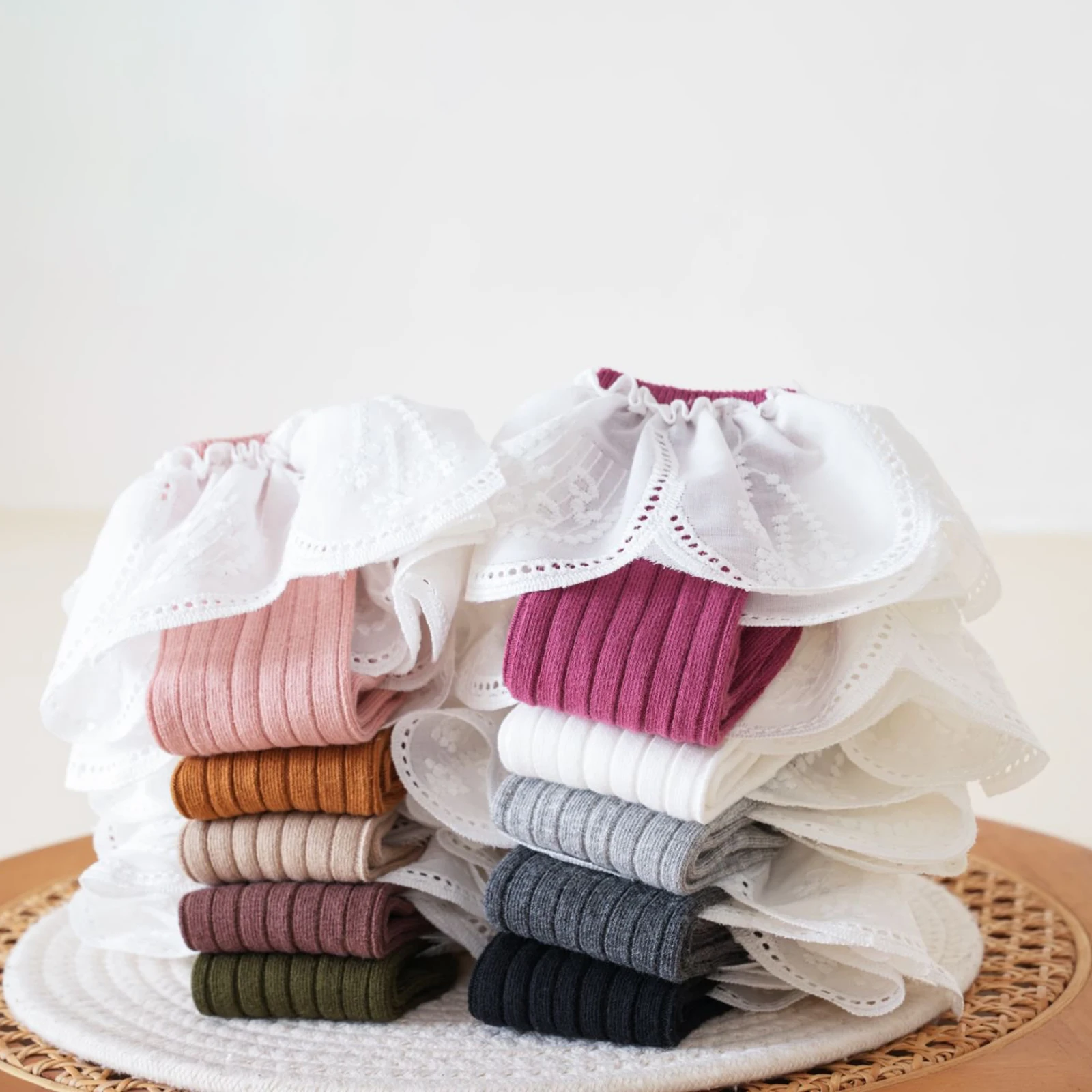 0-3Years Toddler Baby Girl Knee High Socks Stylish Princess Style Soft Cute Non Slip Infant Ruffle Socks
