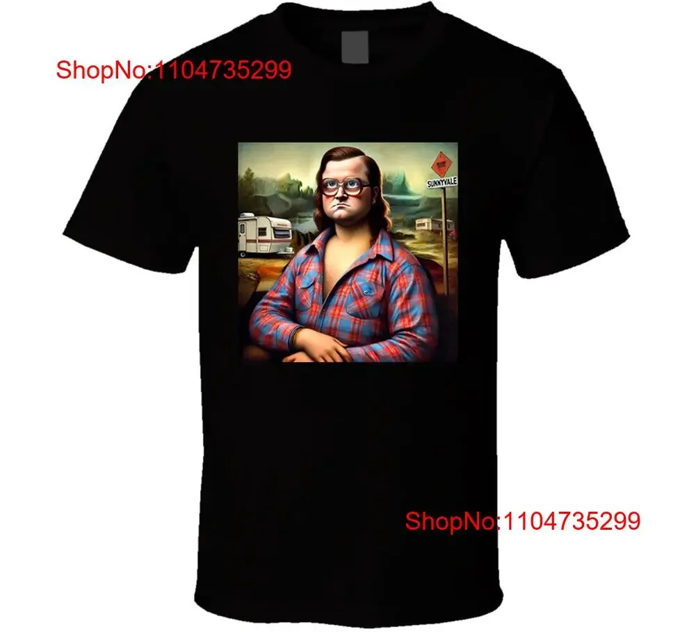 Bubbles Mona Lisa parodia Mashup divertida camiseta vintage lavada transpirable homme moda suave ropa de diseñador cómoda