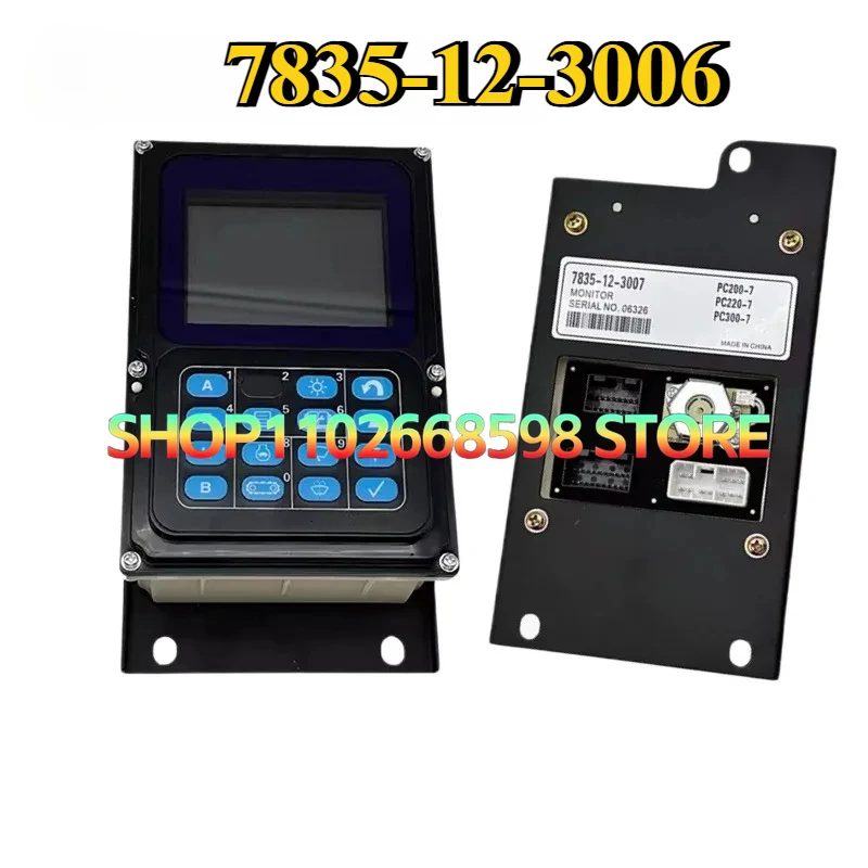 

7835-12-3006 7835-12-3007 For Komatsu Excavator monitor display LCD PC200 /210/220/300/360-7 instrument TAMPILAN panel assembly